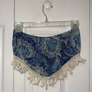 Boho bandeau Strapless Cropped Tube Top